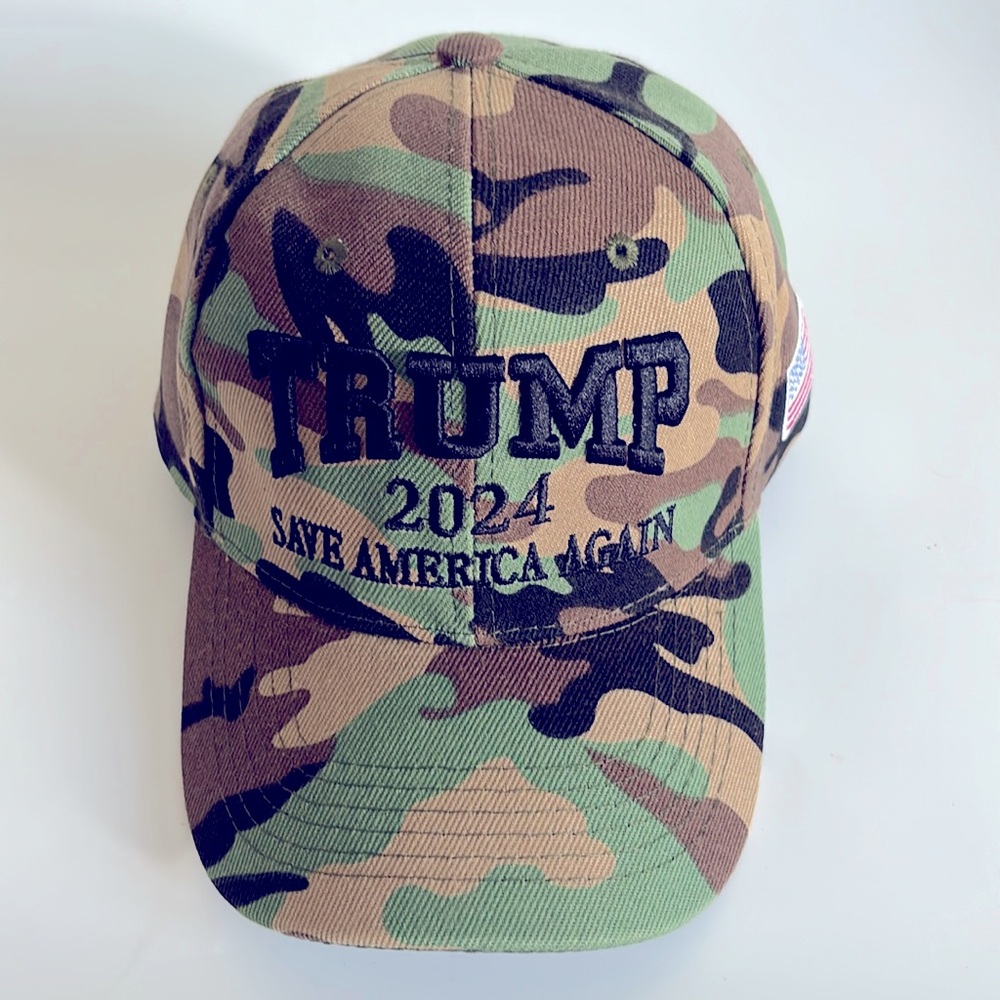 New Camouflage 2024 President Donald Trump Hat Save America Again Baseball Cap